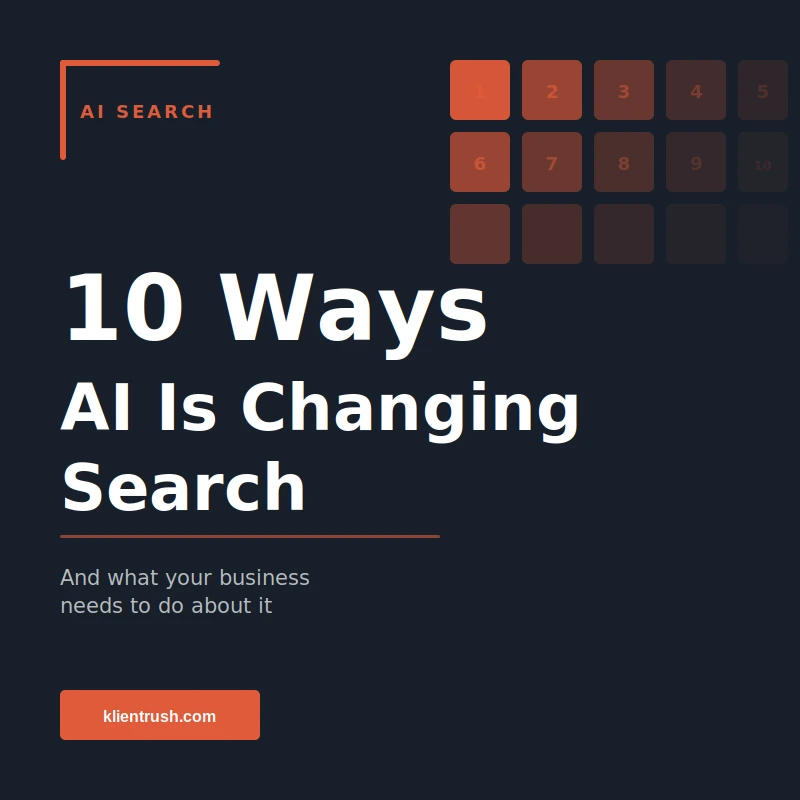 Featured graphic for 10 ways AI is changing search